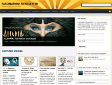 Tablet Screenshot of cirquefascination.com